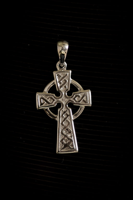silver celtic cross pendant